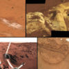 Образцы марсианского грунта в местах посадки разных аппаратов